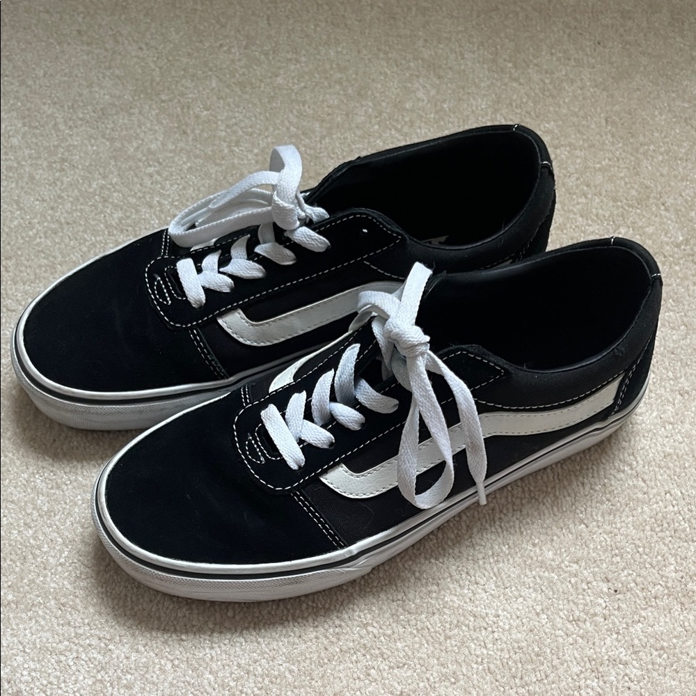 Vans black sneakers size 8.5